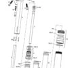 ROCKSHOX Ersatzteile Reverb Sattelstütze (A2 / 2013-2016) -Fox Racing Shox 170820