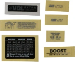 Fox Racing Shox Decal Kit Aufklebersatz Für 32 SC Federgabel Modell 2021 -Fox Racing Shox 369479