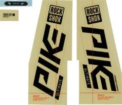 ROCKSHOX Aufklebersatz Für Pike Ultimate Modell 2021 -Fox Racing Shox 404333