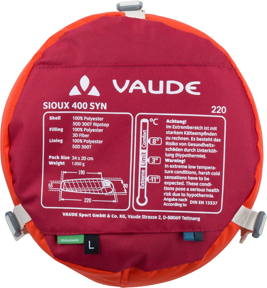 VAUDE Sioux 400 SYN Schlafsack 10 VAUDE Sioux 400 SYN Schlafsack – Bild 9