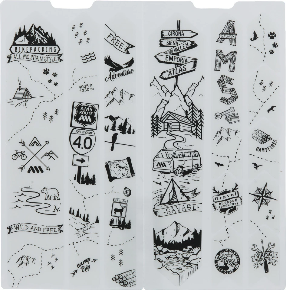 All-mountain-style Frame Guard Gravel/Road Rahmenschutzaufkleber 4 All-mountain-style Frame Guard Gravel/Road Rahmenschutzaufkleber – Bild 2